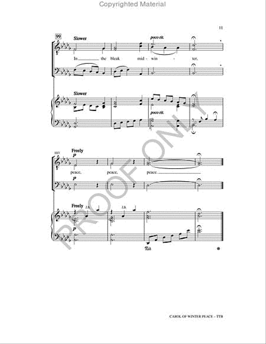 Carol Of Winter Peace TTB scores gallery preview page 11