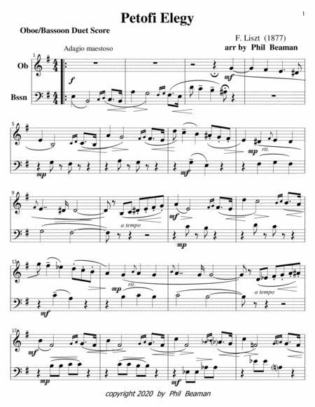 Petofi Elegy-Liszt-oboe-bassoon duet image number null