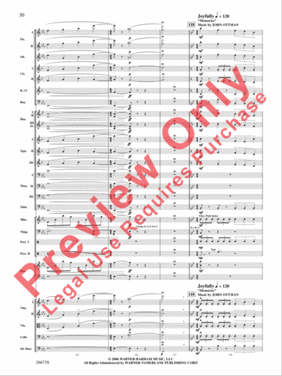 Superman Returns, Concert Selections from Full Orchestra scores gallery preview page 31
