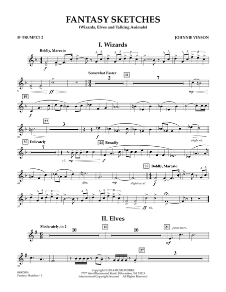 Fantasy Sketches - Bb Trumpet 2