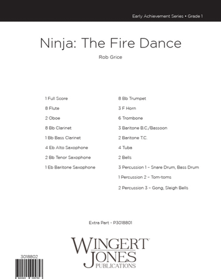 NInja: The Fire Dance - Full Score