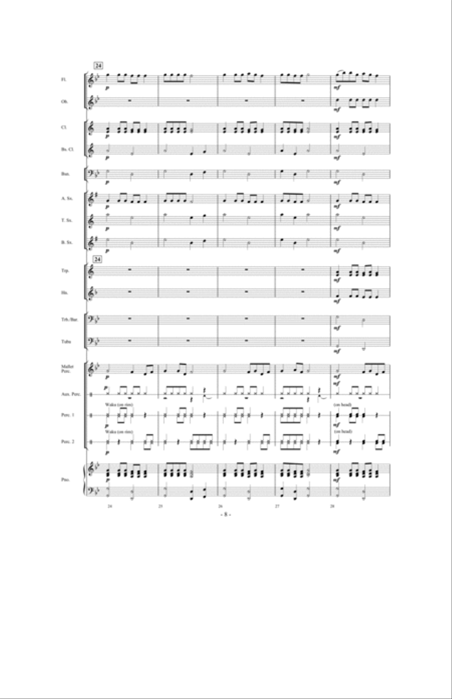 The Distant Castle Concert Band scores gallery preview page 7