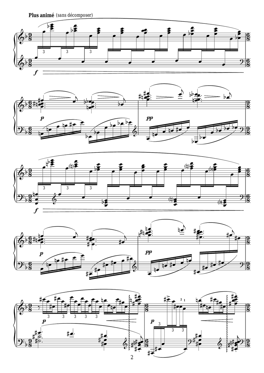 Daphnis Et Chloe - I. Danse De Daphnis Piano Solo scores gallery preview page 2