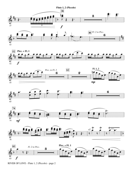 River Of Love - Flute 1,2/Piccolo