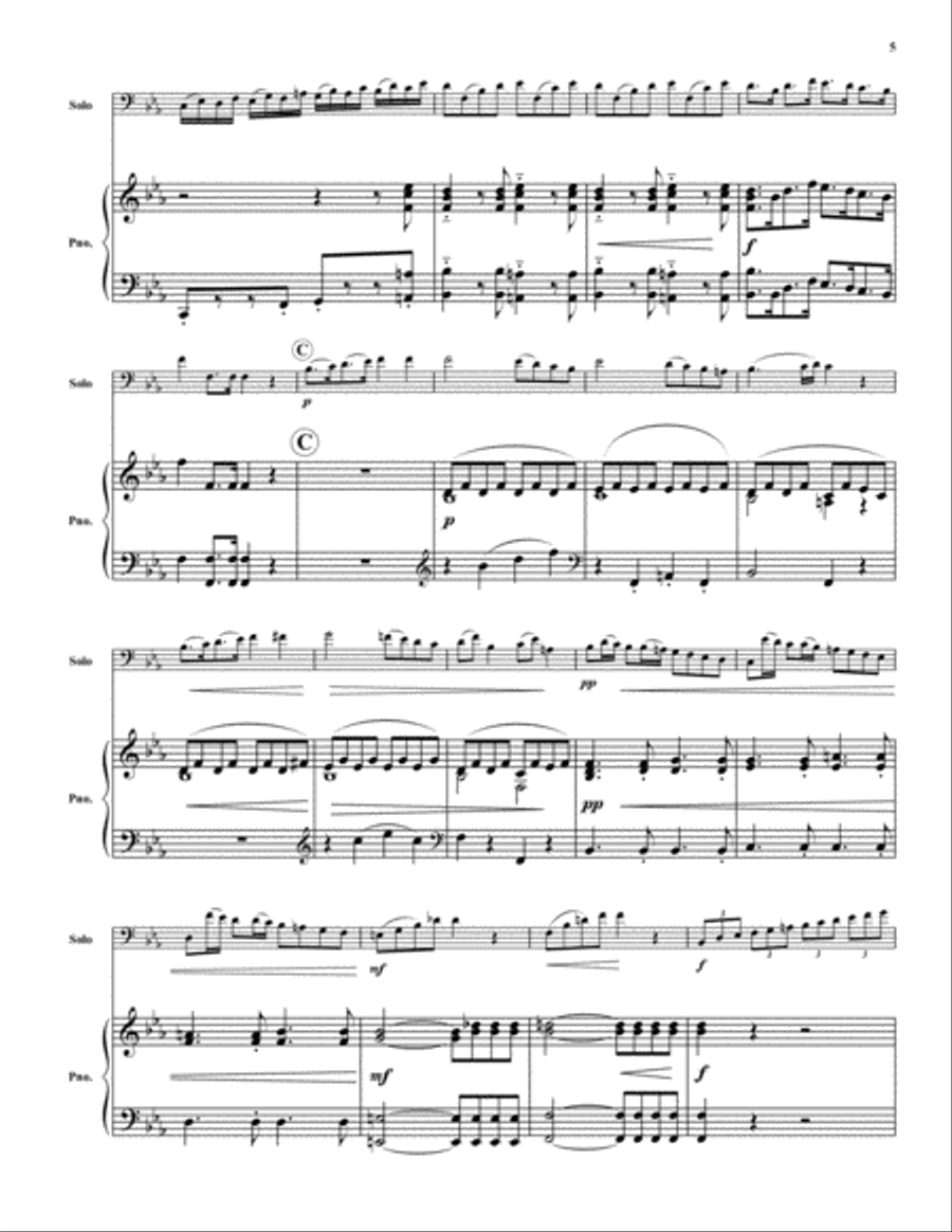 Allegro Moderato Euphonium scores gallery preview page 5