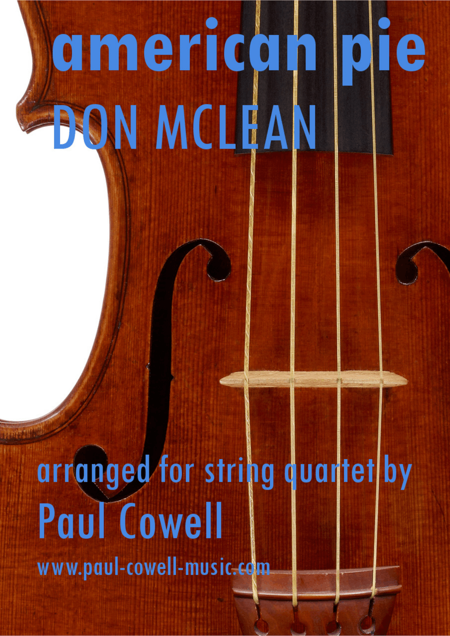 American Pie String Quartet scores gallery preview page 1