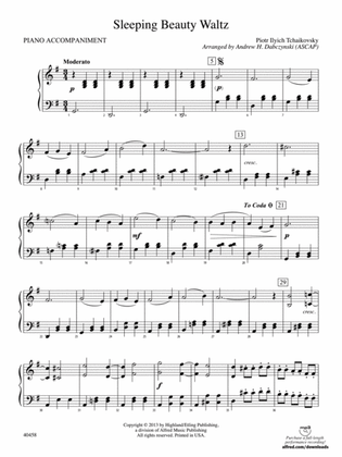 Sleeping Beauty Waltz: Piano Accompaniment