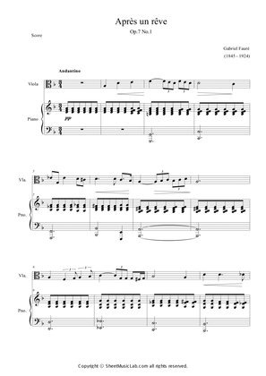 Book cover for Apres un reve Op.7 No.1
