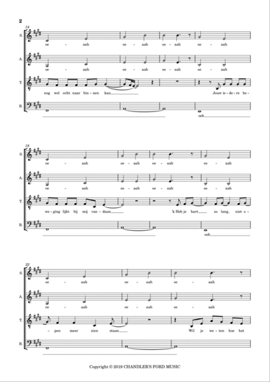 Hoe Het Danst 4-Part scores gallery preview page 2