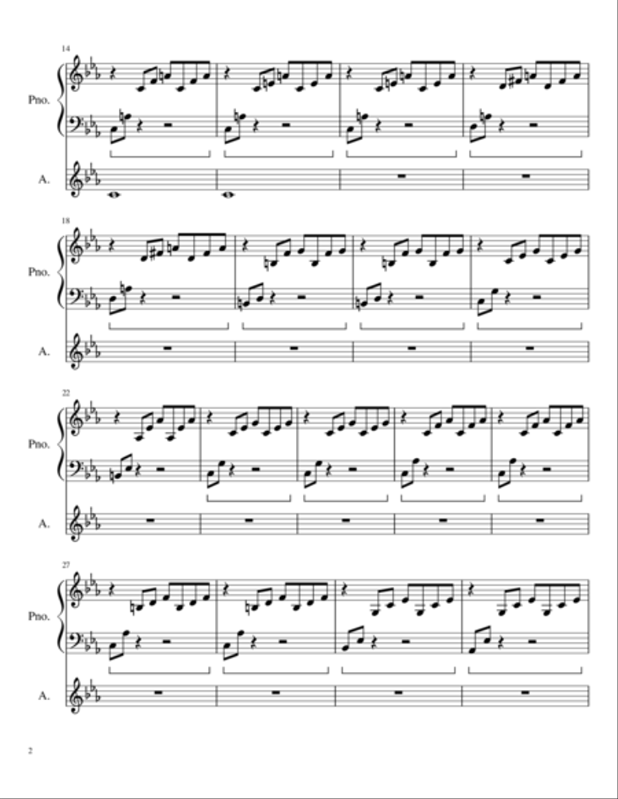 Lonely Girl Alto Voice scores gallery preview page 2
