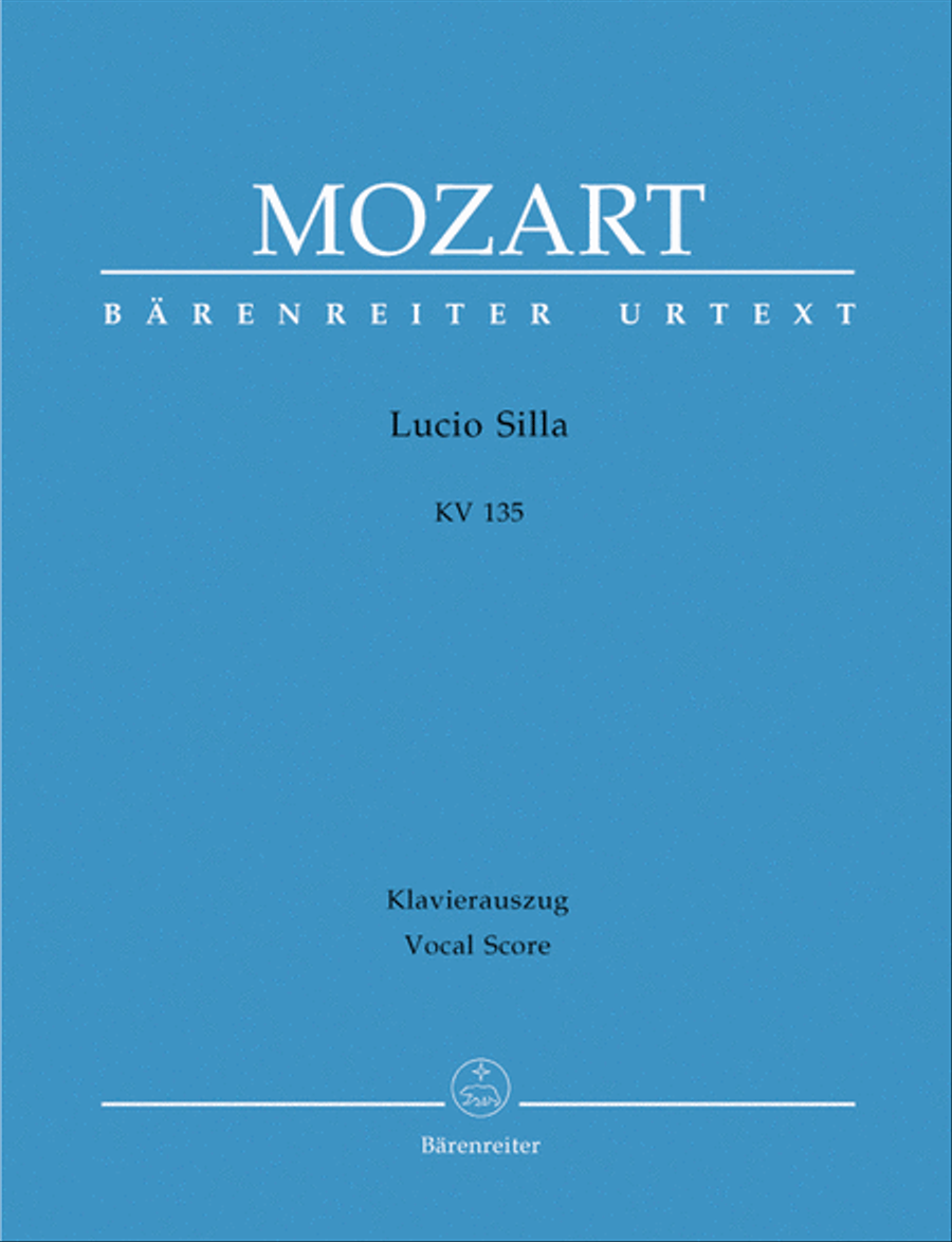 Lucio Silla, KV 135 Lucio Silla, KV 135 Mixed Choir scores gallery preview page 1