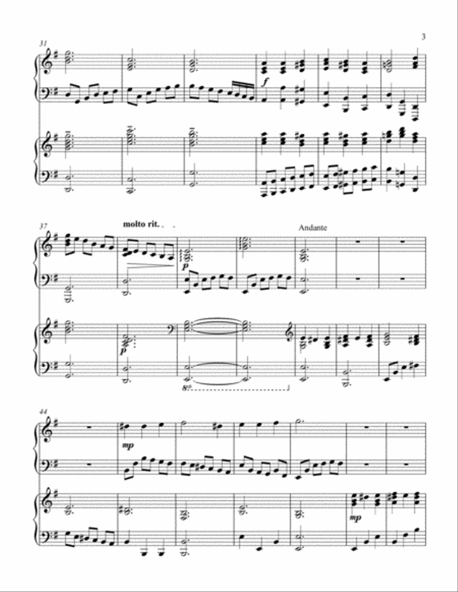 Marvelous Grace of Our Loving Lord (2 piano duet) 2 Pianos, 4-Hands scores gallery preview page 4