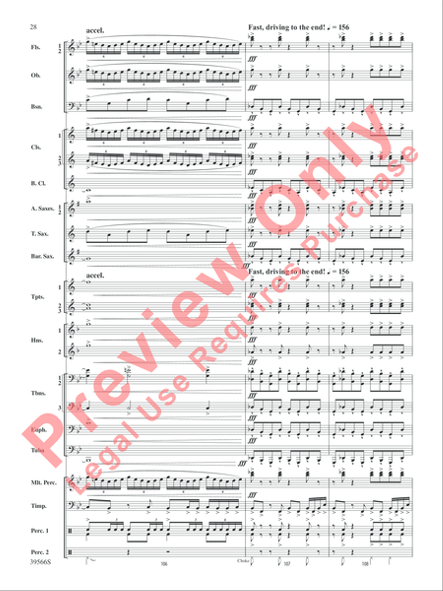 At the Movies with Danny Elfman Concert Band scores gallery preview page 29