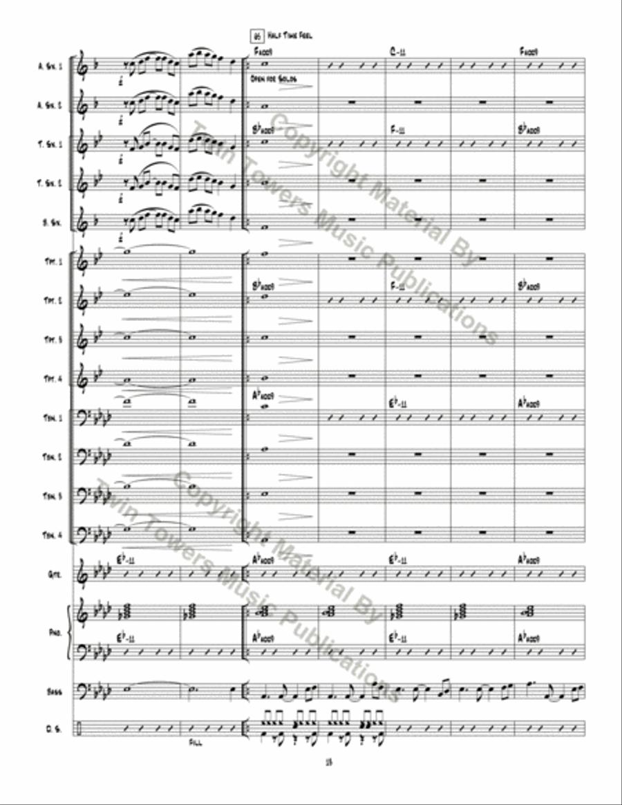 Optimistic Toasters Jazz Ensemble scores gallery preview page 14