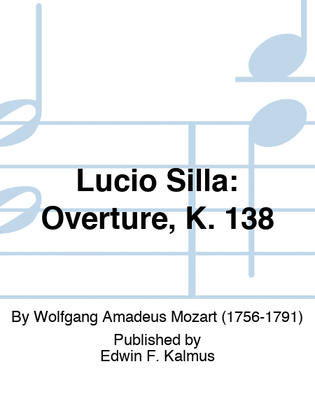 Book cover for LUCIO SILLA: Overture, K. 135