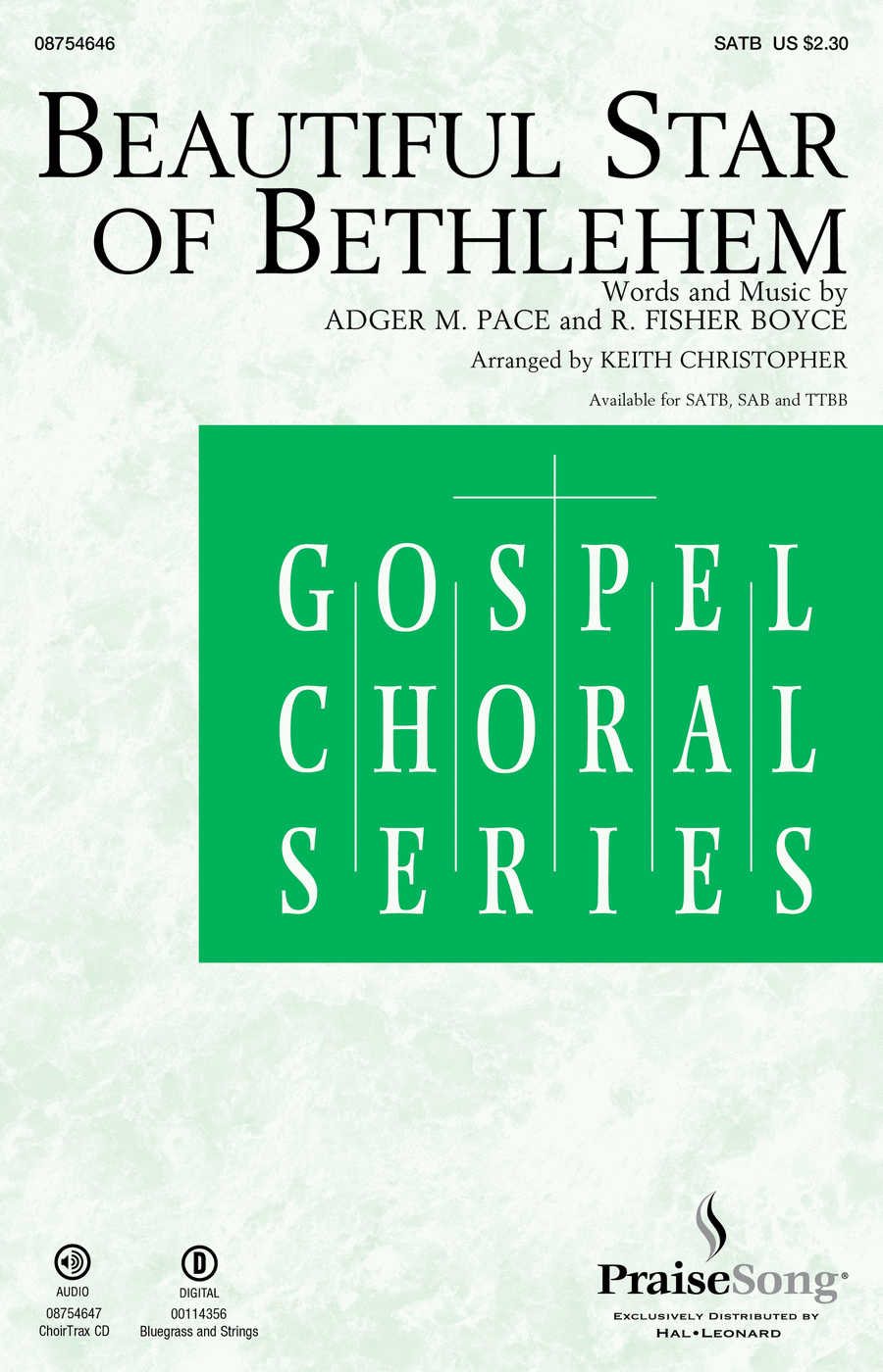 Beautiful Star of Bethlehem 4-Part scores gallery preview page 1