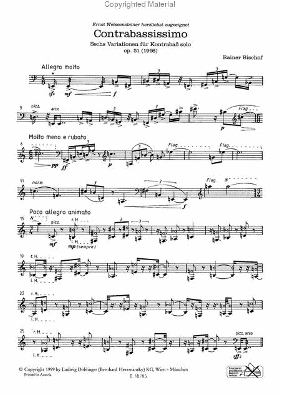 Contrabassissimo Double Bass scores gallery preview page 2