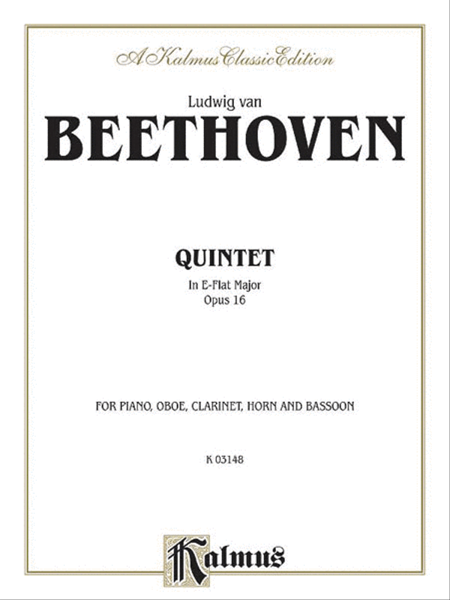 Quintet Op. 16 Quintet Op. 16 Small Ensemble scores gallery preview page 1