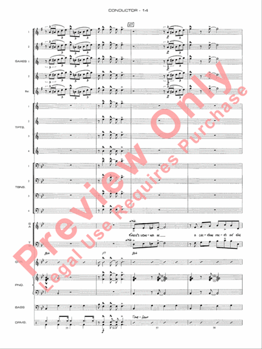 Chattanooga Choo Choo Jazz Ensemble scores gallery preview page 17