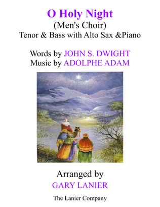 Book cover for O HOLY NIGHT (Men's Choir - TB with Alto Sax & Piano/Score & Parts included)