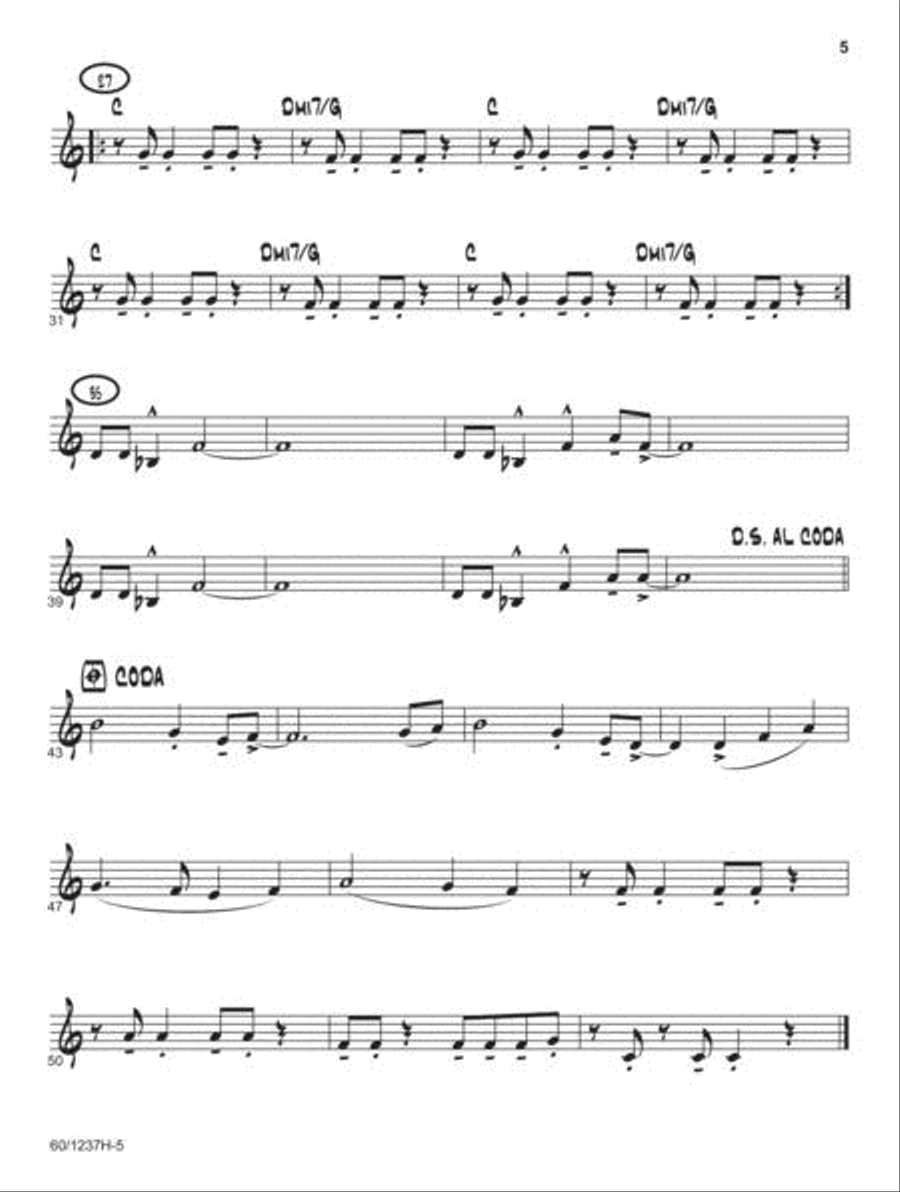 Jazz Basics - Clarinet Jazz Ensemble scores gallery preview page 5