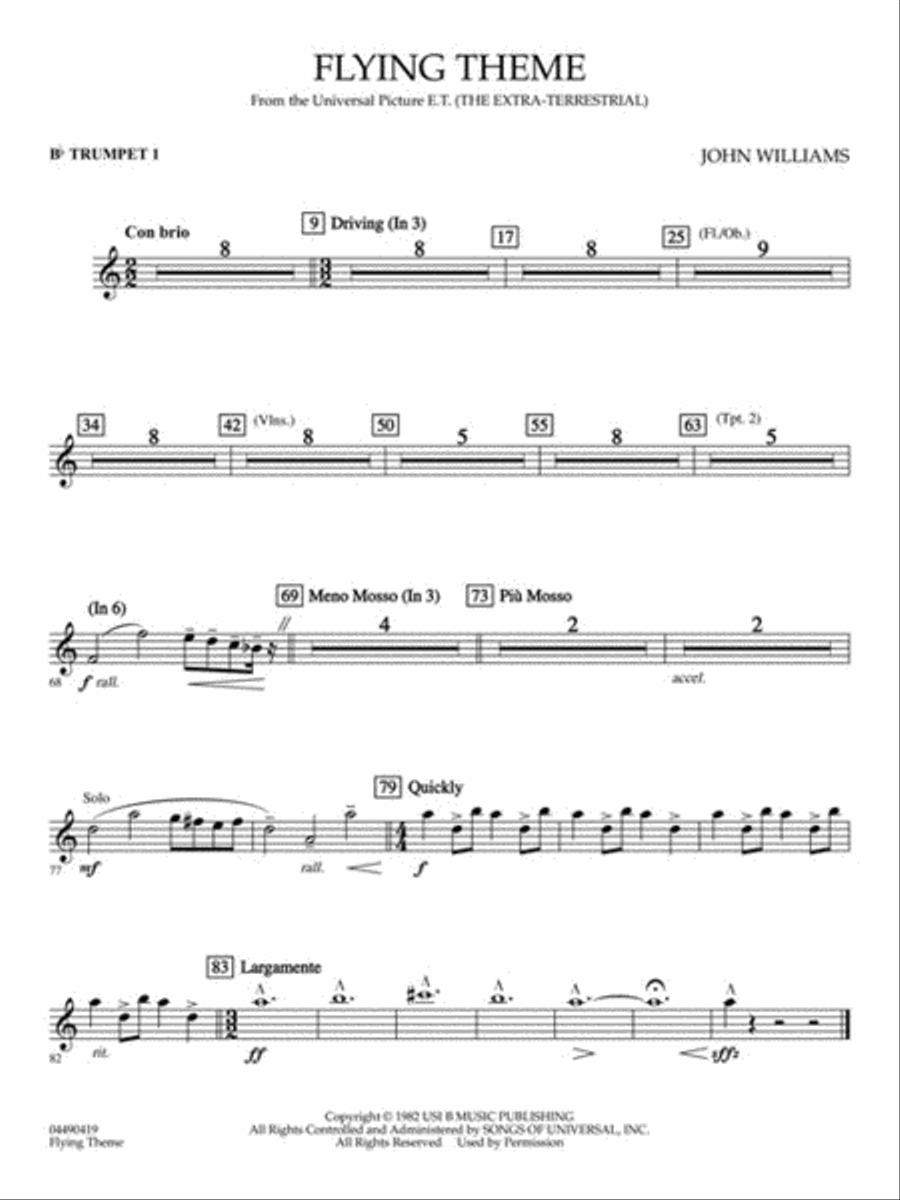 Flying Theme (from E.T.: The Extra-Terrestrial) Full Orchestra scores gallery preview page 6