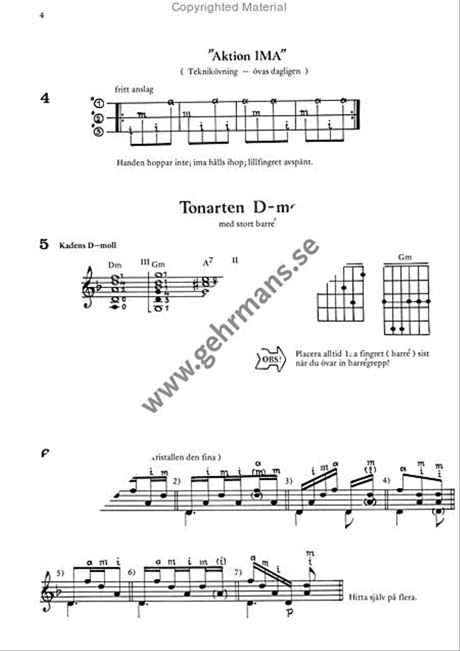Lar dig spela gitarr 3 Guitar scores gallery preview page 3