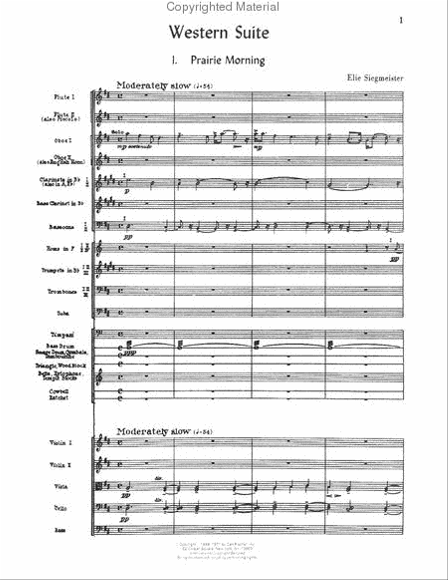Western Suite In Five Movements Orchestra scores gallery preview page 2