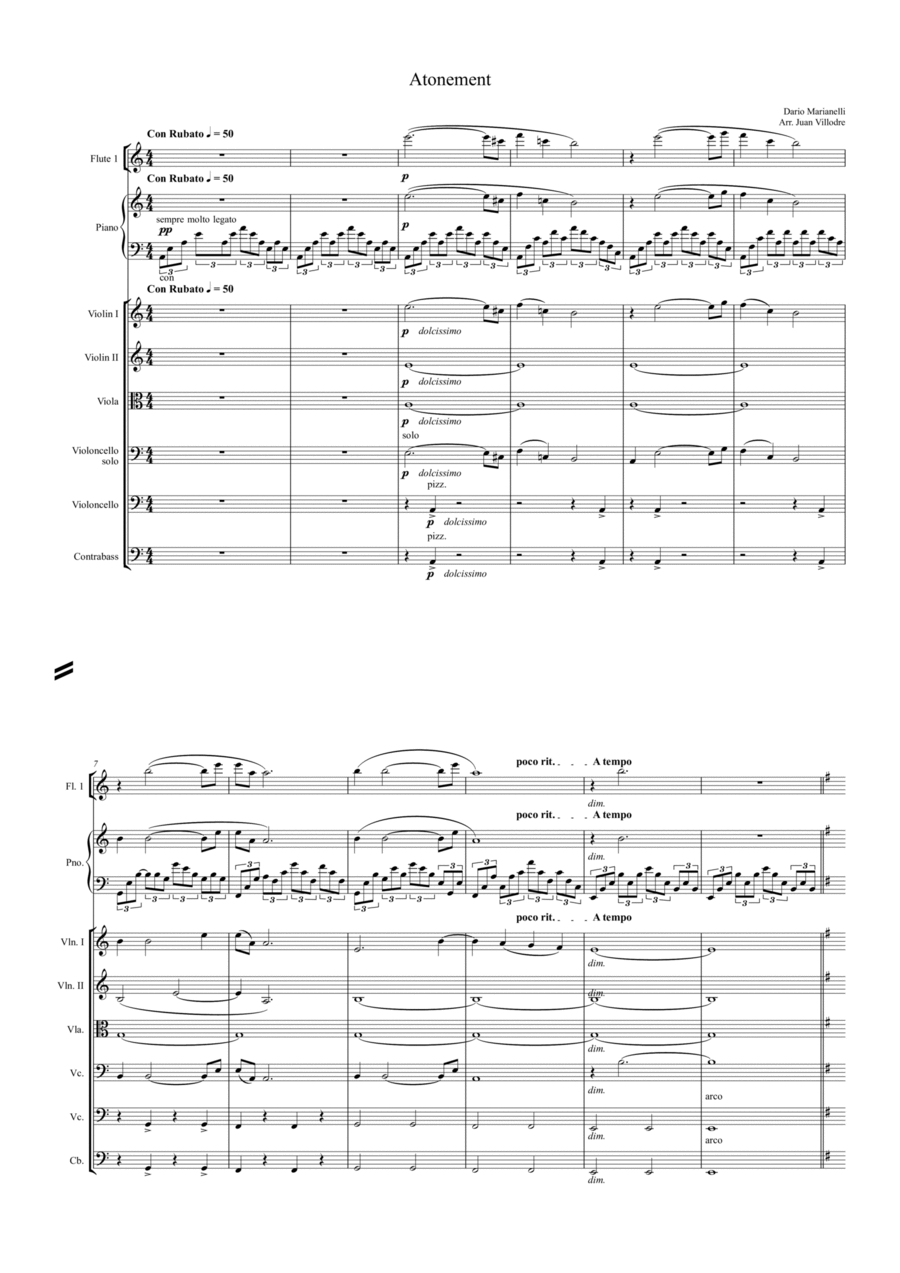 Atonement Suite Full Orchestra scores gallery preview page 1