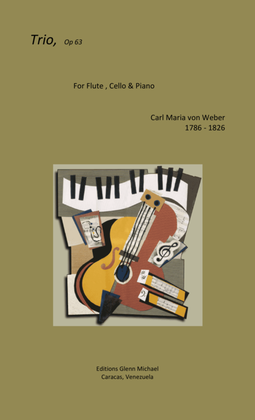 Book cover for Weber, Trio for Flute, Cello & piano