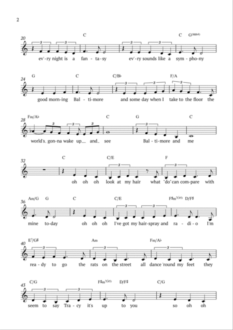 Good Morning Baltimore Piano scores gallery preview page 2