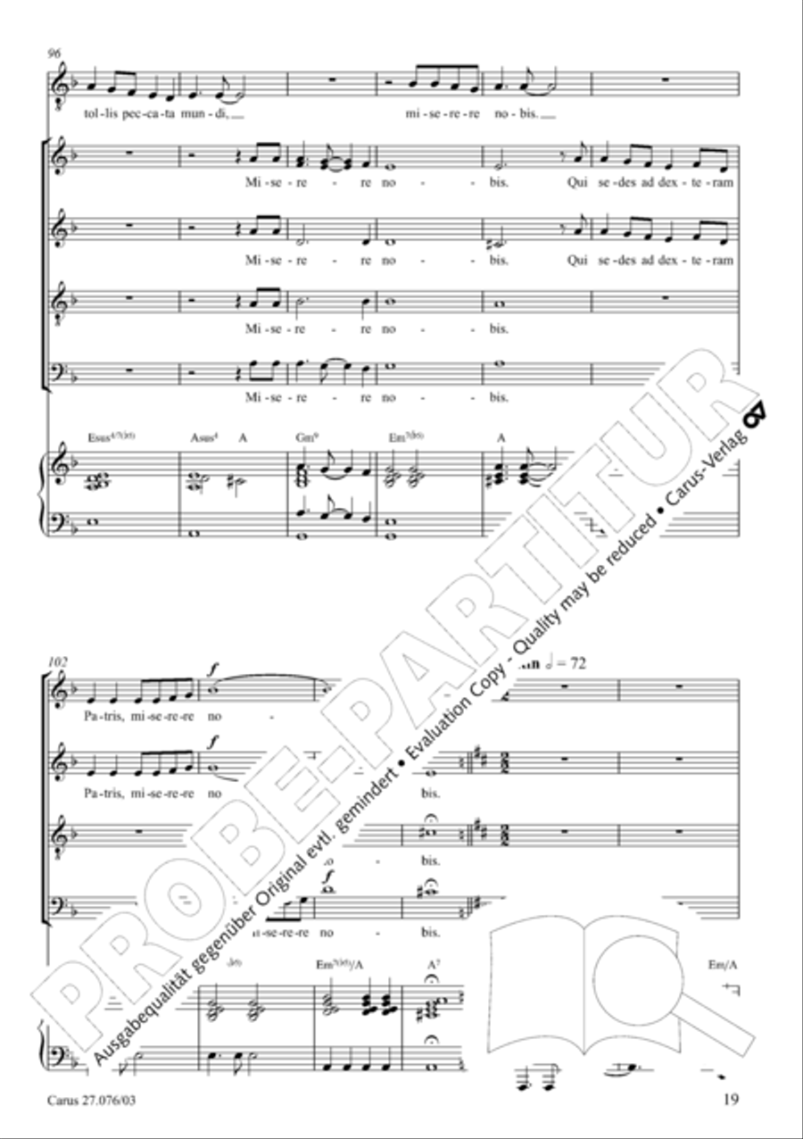 Missa in tempore incerto Missa in tempore incerto 4-Part scores gallery preview page 20