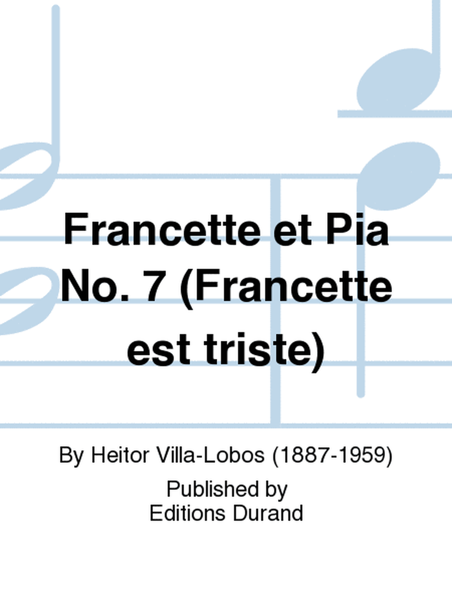 Francette et Pia No. 7 (Francette est triste)