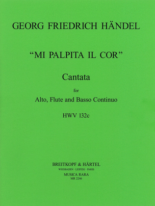 Book cover for Cantata "Mi palpita il Cor" HWV 132c