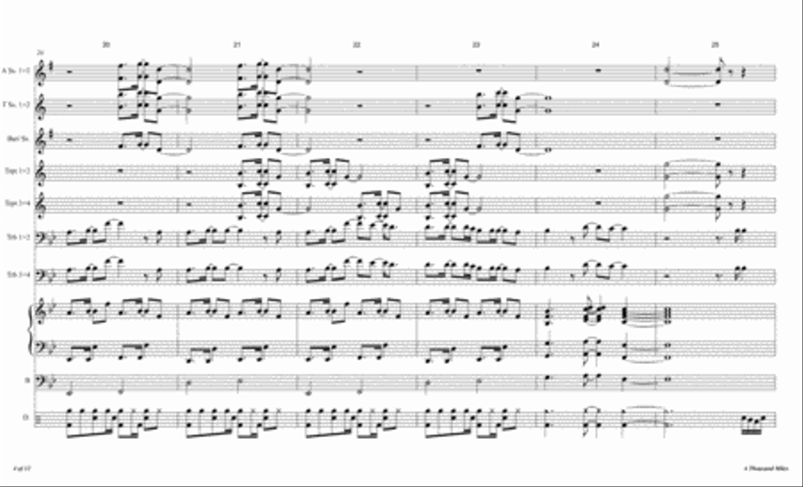 A Thousand Miles Jazz Ensemble scores gallery preview page 5