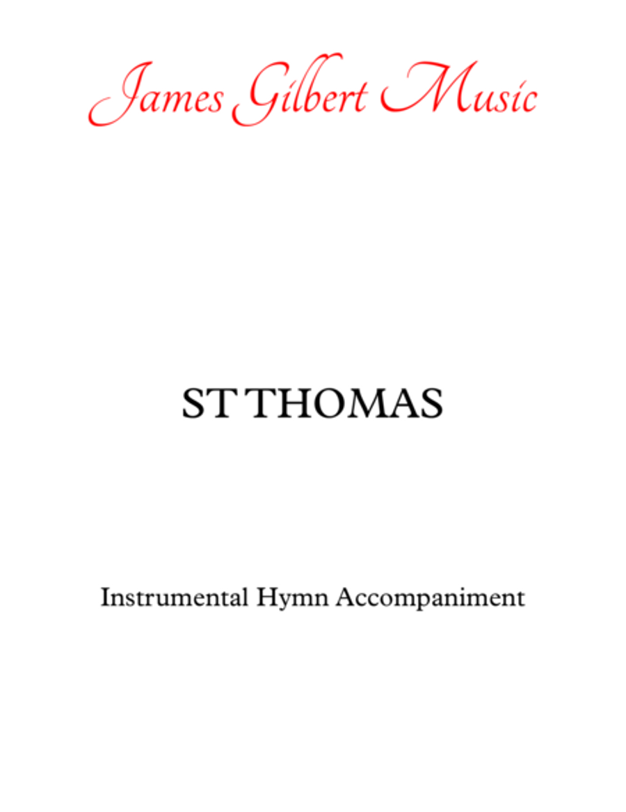 ST THOMAS (I Love Thy Kingdom, Lord) Small Ensemble scores gallery preview page 1