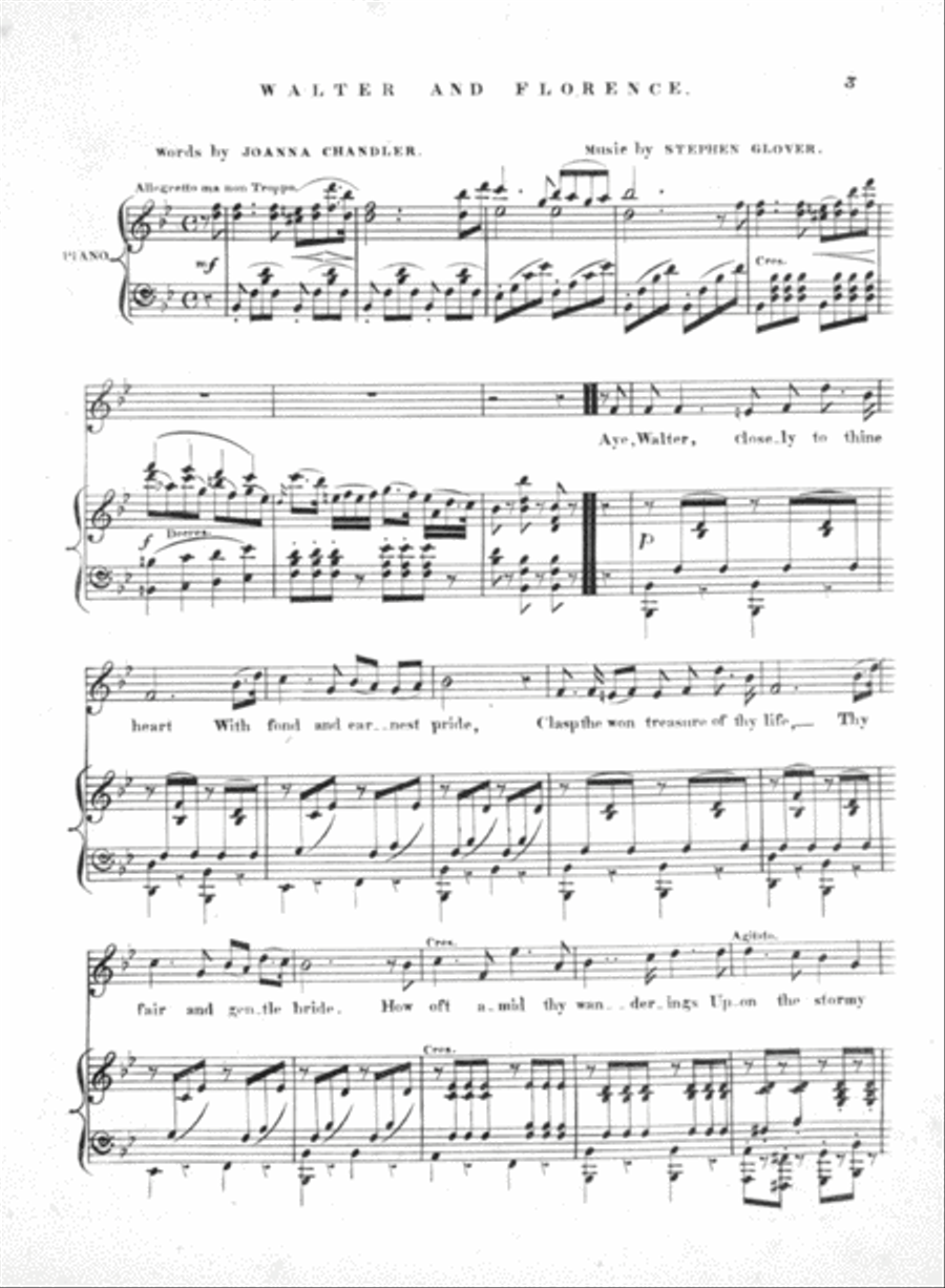 Walter and Florence. A Song Voice scores gallery preview page 2