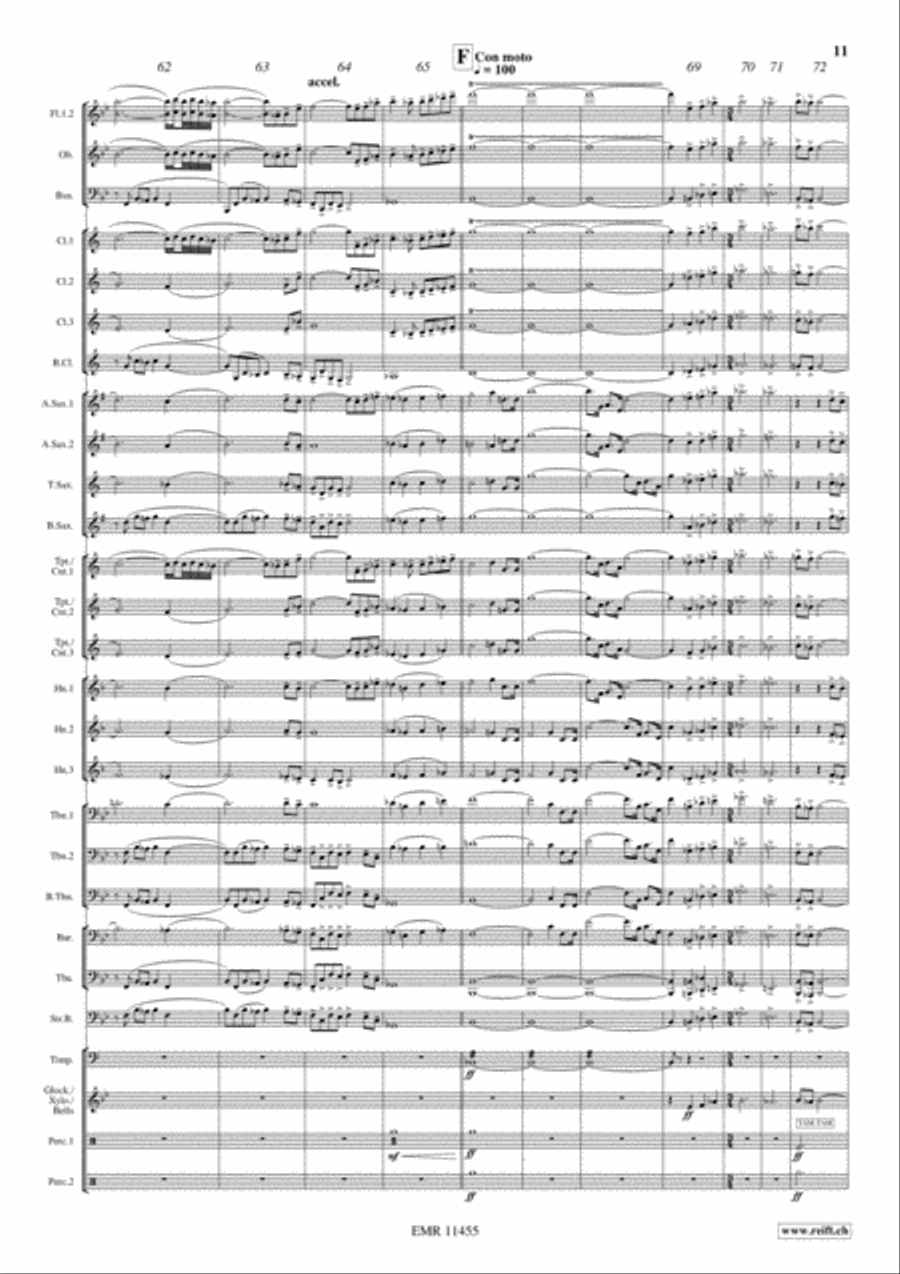 Ben Hur Suite Concert Band scores gallery preview page 12
