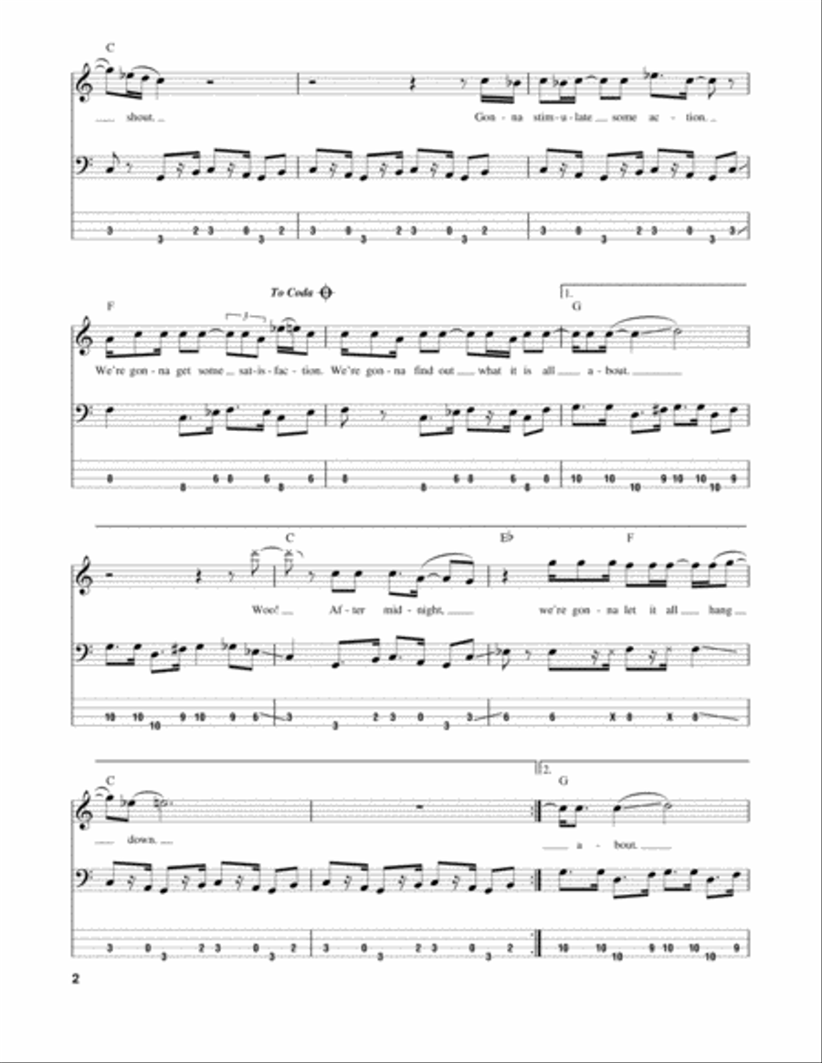 After Midnight Guitar Tablature scores gallery preview page 2
