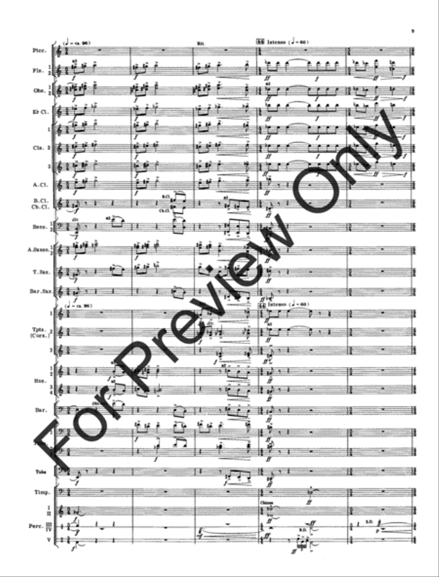 Cantique and Festival (Score) Concert Band scores gallery preview page 12