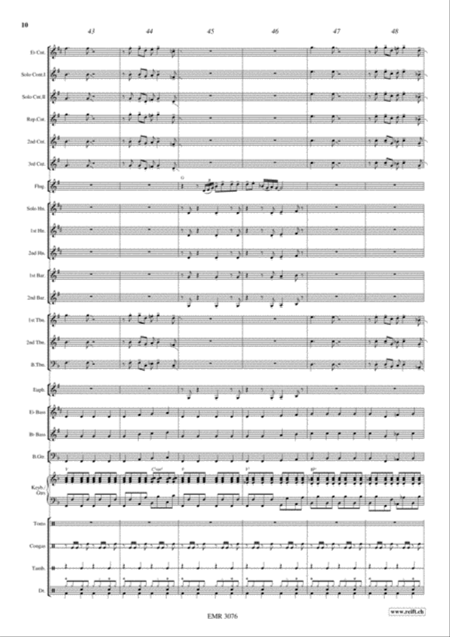 Disco Lady Brass Band scores gallery preview page 11