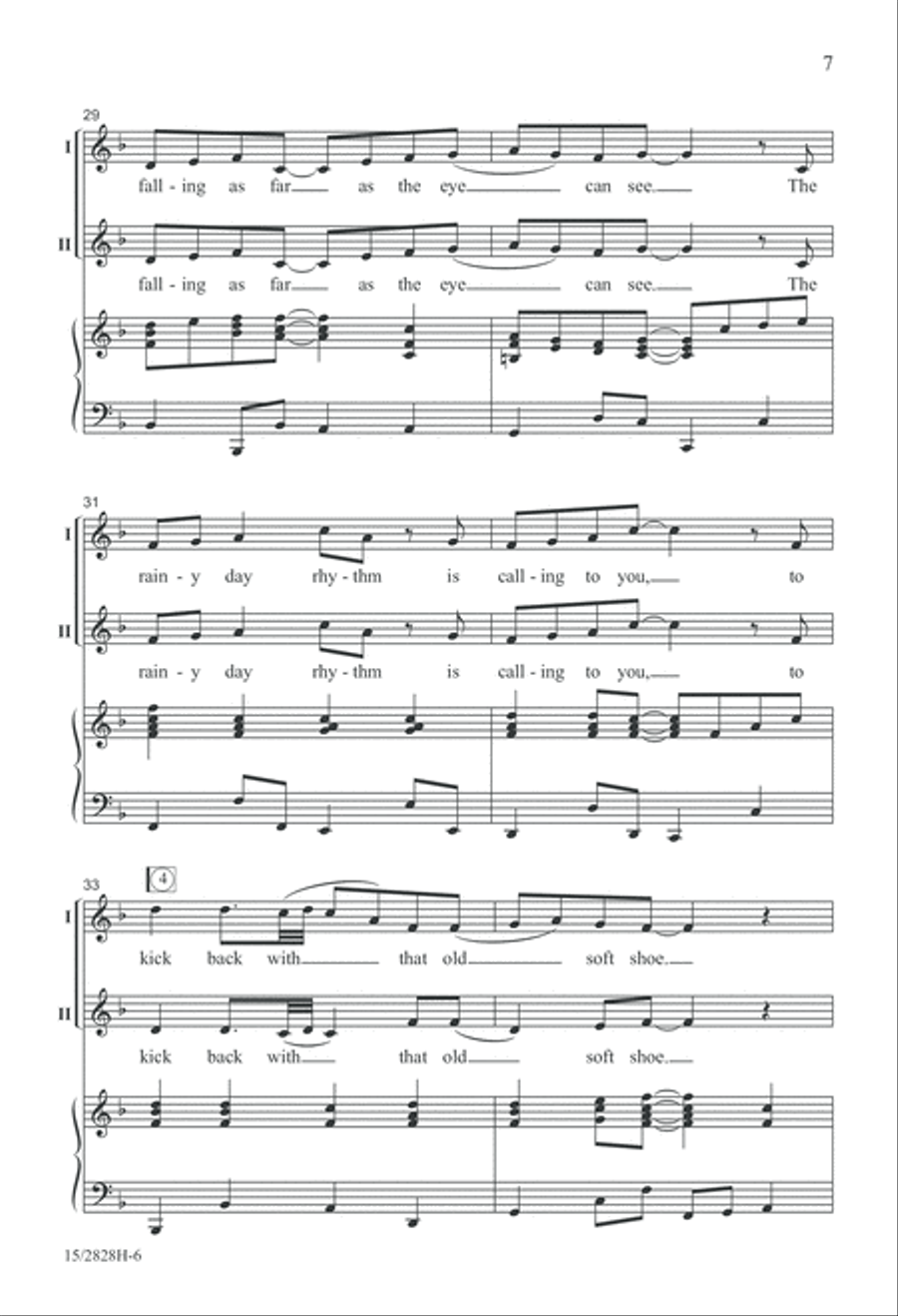 That Old Soft Shoe Unison Choir scores gallery preview page 8