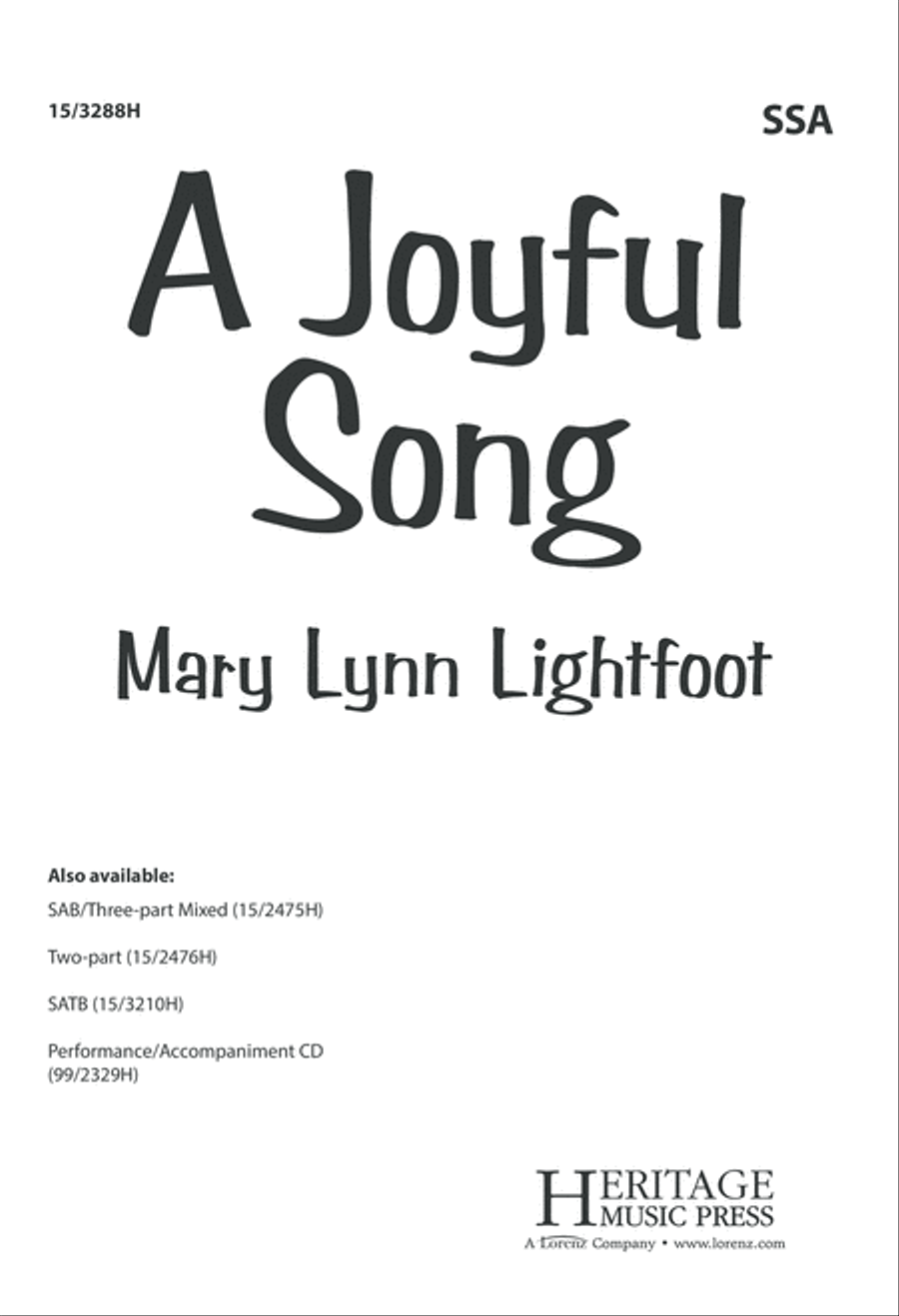 A Joyful Song SSA scores gallery preview page 1