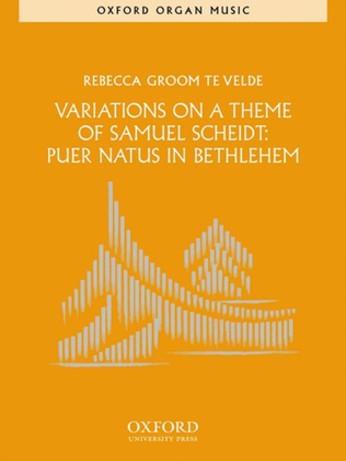 Book cover for Variations on a theme of Samuel Scheidt: Puer Natus in Bethlehem