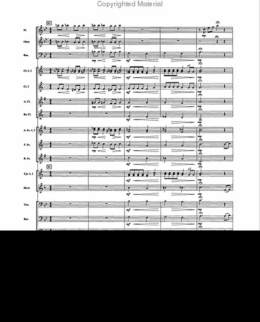 Bohemian Rhapsody Concert Band scores gallery preview page 3