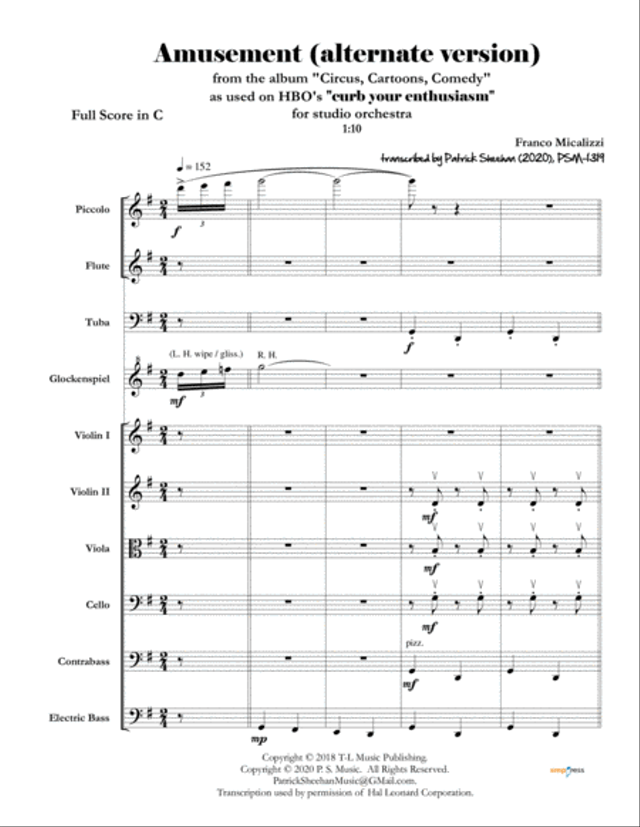 Bang Bang (my Baby Shot Me Down) Full Orchestra scores gallery preview page 1