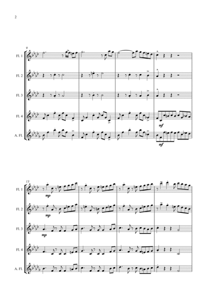 Fur Elise - Jazz Arrangement for Flute Quartet image number null