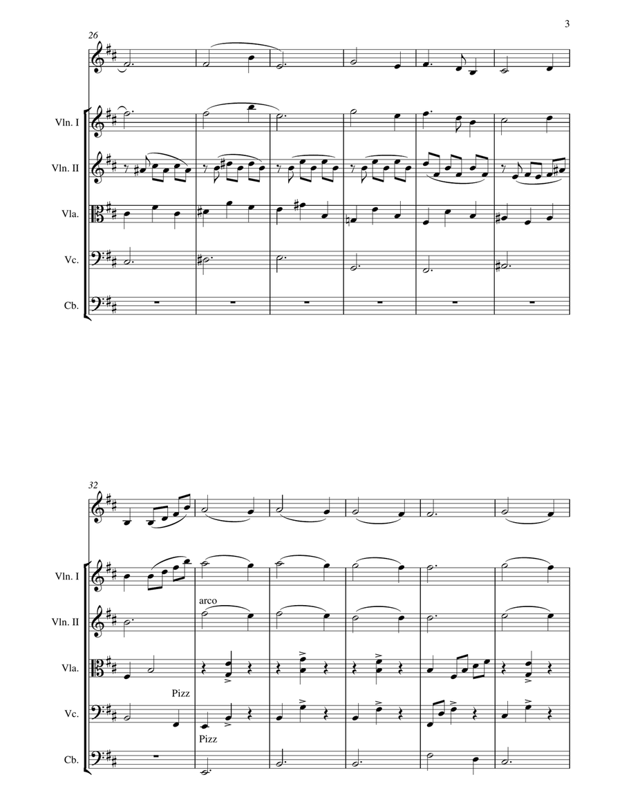 Once Upon A December Chamber Orchestra scores gallery preview page 3