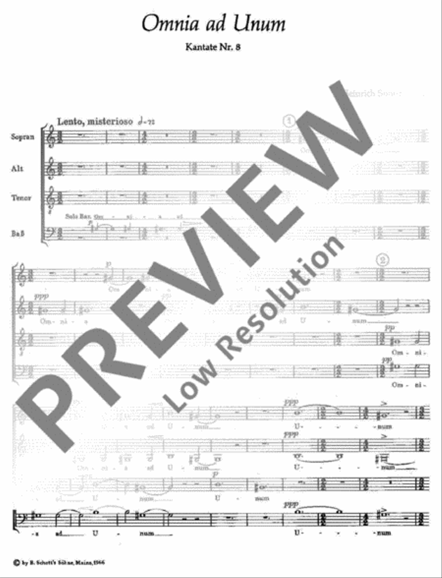 Kantate Nr. 8 4-Part scores gallery preview page 2