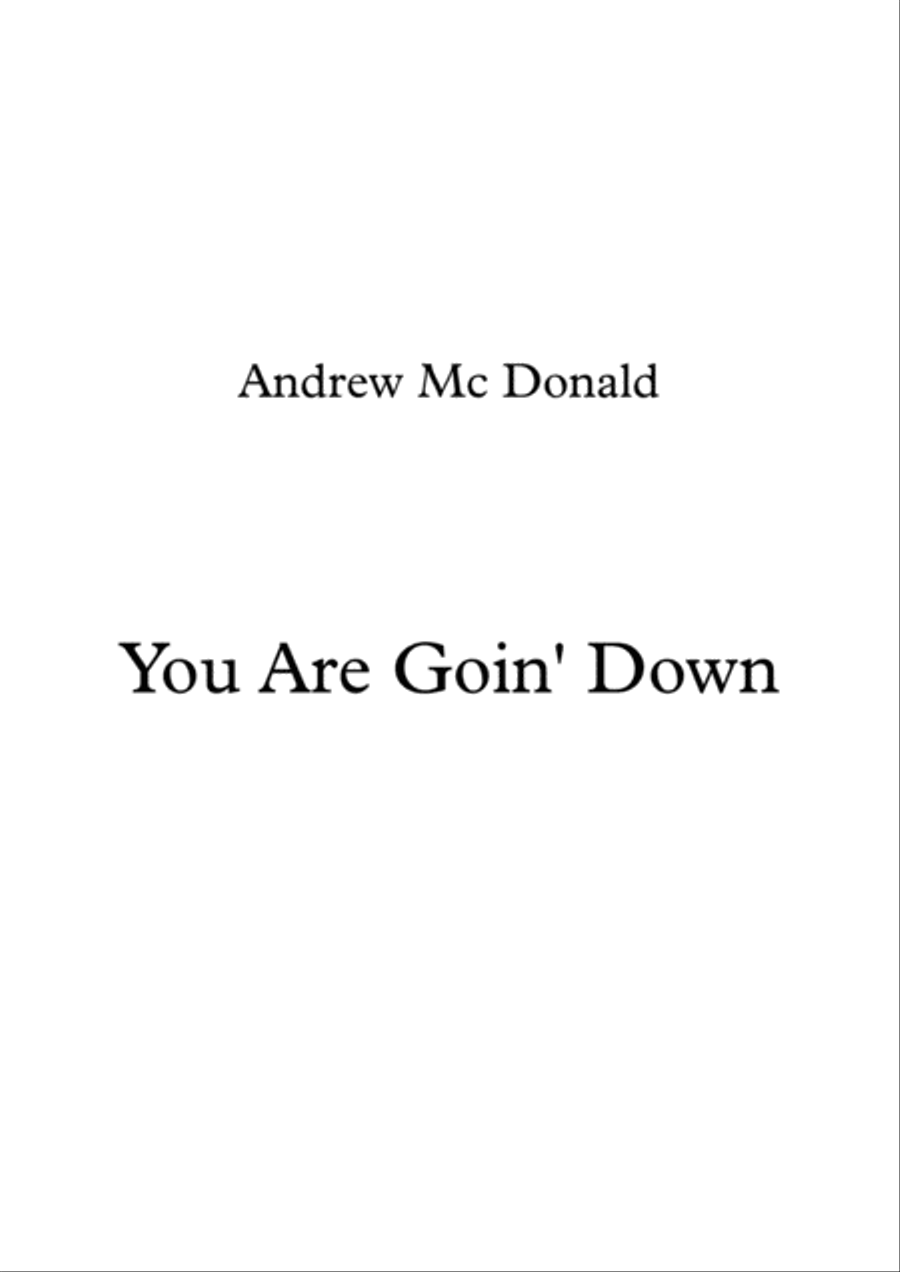 You Are Goin' Down Voice scores gallery preview page 1